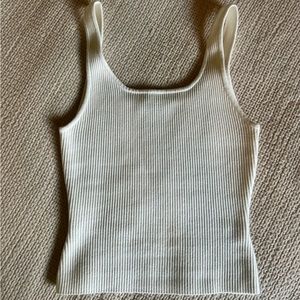 White Rib Tank